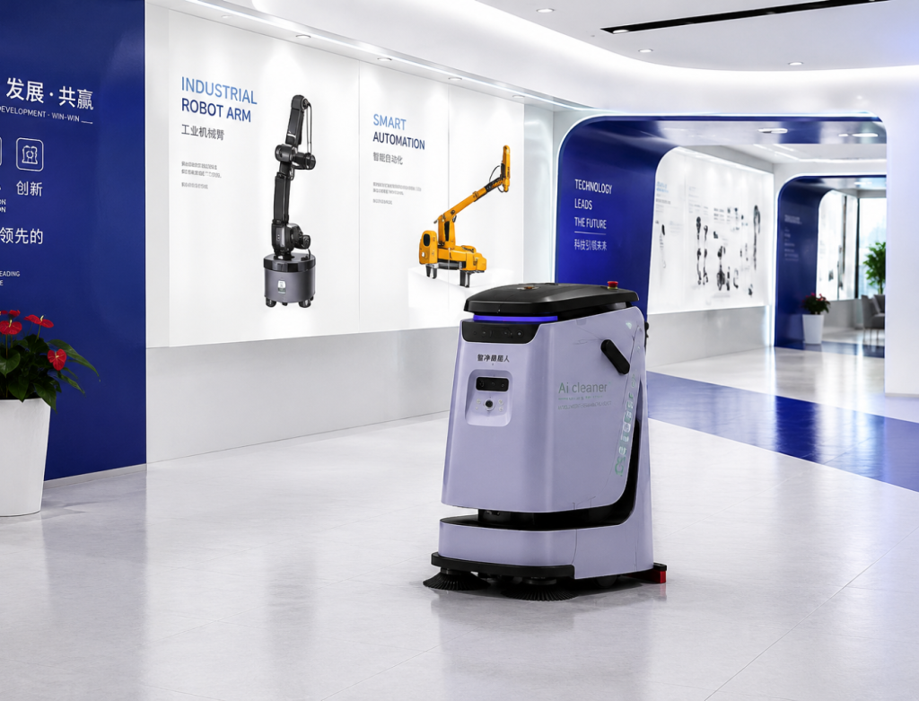 cleaning robot cleaning offices