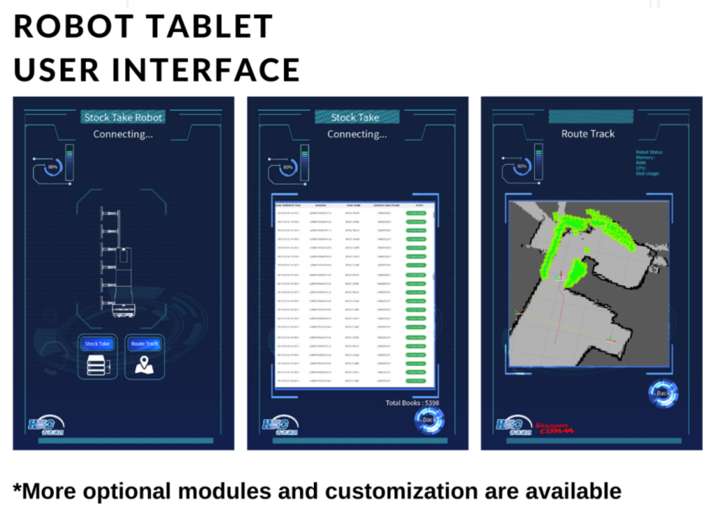 Robot Tablet User interface
